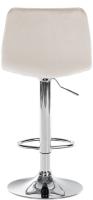 Barhocker Lex Samt Chrom creme Barhocker Lex Samt Chrom creme