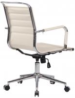 Bürostuhl Barton Echtleder creme Bürostuhl Barton Echtleder creme