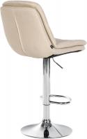 Barhocker Laurel Stoff chrom creme
