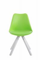 4er Set Stühle Toulouse Kunstleder weiß (eiche) Square grün 4er Set Stühle Toulouse Kunstleder weiß (eiche) Square grün
