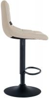 Barhocker Jerry Stoff schwarz creme 