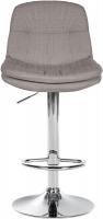 Barhocker Laurel Stoff chrom grau 