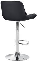 2er Set Barhocker Vonore Kunstleder chrom schwarz 