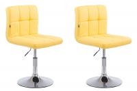 2er Set Lounger Palma V2 Kunstleder gelb 2er Set Lounger Palma V2 Kunstleder gelb