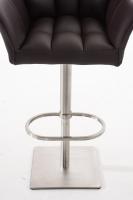 2er Set Barhocker Damaso Kunstleder edelstahl braun 2er Set Barhocker Damaso Kunstleder edelstahl braun