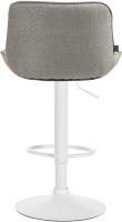 Barhocker Vonore Stoff weiß taupe Barhocker Vonore Stoff weiß taupe