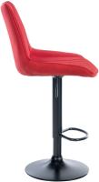 Barhocker Toni Stoff schwarz rot Barhocker Toni Stoff schwarz rot