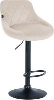 2er Set Barhocker Lazio Samt schwarz creme 2er Set Barhocker Lazio Samt schwarz creme
