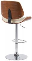 2er Set Barhocker Clawson Kunstleder chrom walnuss/creme 2er Set Barhocker Clawson Kunstleder chrom walnuss/creme
