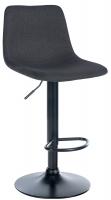 Barhocker Divo Stoff Schwarz dunkelgrau Barhocker Divo Stoff Schwarz dunkelgrau