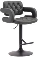 Barhocker Dublin schwarz grau Barhocker Dublin schwarz grau