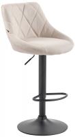 Barhocker Lazio Stoff schwarz creme Barhocker Lazio Stoff schwarz creme