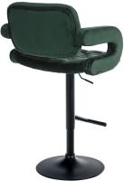 Barhocker Dublin Samt schwarz dunkelgrün Barhocker Dublin Samt schwarz dunkelgrün