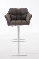 Barhocker Damaso W Stoff grau Barhocker Damaso W Stoff grau