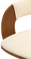 Barhocker Nilse Kunstleder schwarz walnuss/creme Barhocker Nilse Kunstleder schwarz walnuss/creme