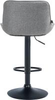 2er Set Barhocker Vonore Stoff schwarz grau 2er Set Barhocker Vonore Stoff schwarz grau