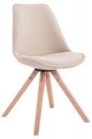 Besucherstuhl Toulouse Stoff Square natura (eiche) creme 