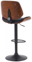 2er Set Barhocker Clawson Kunstleder schwarz walnuss/schwarz 2er Set Barhocker Clawson Kunstleder schwarz walnuss/schwarz