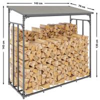 Kaminholzunterstand Ruston anthrazit Aluminium S Kaminholzunterstand Ruston anthrazit Aluminium S