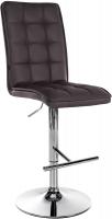 Barhocker Peking V2 Kunstleder chrom braun Barhocker Peking V2 Kunstleder chrom braun