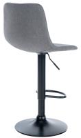 2er Set Barhocker Divo Stoff Schwarz grau 2er Set Barhocker Divo Stoff Schwarz grau