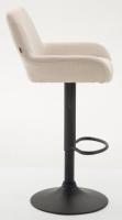 2er Set Barhocker Braga Stoff schwarz creme 2er Set Barhocker Braga Stoff schwarz creme