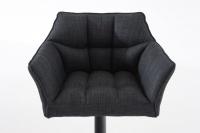 Barhocker Damaso B Stoff dunkelgrau Barhocker Damaso B Stoff dunkelgrau