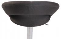 Barhocker Olinda Stoff chrom dunkelgrau Barhocker Olinda Stoff chrom dunkelgrau
