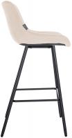 Barhocker Weston Samt creme Barhocker Weston Samt creme