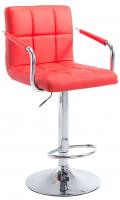 Barhocker Lucy V2 chrom rot Barhocker Lucy V2 chrom rot