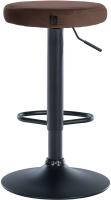 2er Set Barhocker Ponte Samt schwarz braun 
