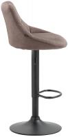 Barhocker Lazio Stoff schwarz taupe Barhocker Lazio Stoff schwarz taupe