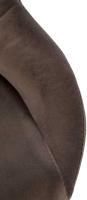 Barhocker Milet Samt chrom braun Barhocker Milet Samt chrom braun