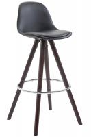 Barhocker Franklin Vollgepolstert Kunstleder Rund Cappuccino (eiche) schwarz Barhocker Franklin Vollgepolstert Kunstleder Rund Cappuccino (eiche) schwarz