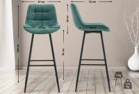 Barhocker Dartford Stoff grün Barhocker Dartford Stoff grün