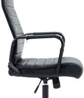 Bürostuhl Kolumbus Echtleder schwarz/schwarz Bürostuhl Kolumbus Echtleder schwarz/schwarz