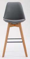 2er Set Barhocker Metz Kunstleder natura grau 2er Set Barhocker Metz Kunstleder natura grau