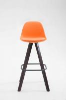 Barhocker Franklin Kunstleder Square Cappuccino (eiche) orange 