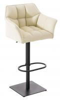 2er Set Barhocker Damaso Kunstleder schwarz creme 2er Set Barhocker Damaso Kunstleder schwarz creme