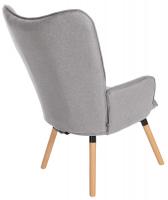 Sessel Garding Stoff grau 
