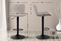 2er Set Barhocker Linus Stoff taupe 2er Set Barhocker Linus Stoff taupe