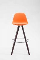 Barhocker Franklin Kunstleder Rund Cappuccino (eiche) orange Barhocker Franklin Kunstleder Rund Cappuccino (eiche) orange