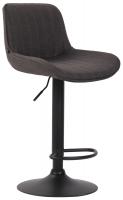 Barhocker Lentini Stoff schwarz dunkelgrau Barhocker Lentini Stoff schwarz dunkelgrau