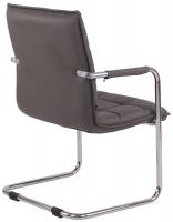 2er Set Besucherstühle Gandia Kunstleder chrom grau 2er Set Besucherstühle Gandia Kunstleder chrom grau