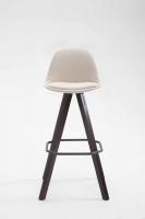 Barhocker Franklin Stoff Square Cappuccino (eiche) creme 