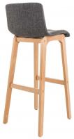 2er Set Barhocker Hoover Stoff Natura hellgrau 