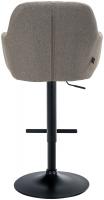 Barhocker Natoma Stoff schwarz taupe Barhocker Natoma Stoff schwarz taupe