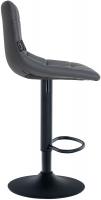 Barhocker Jerry Kunstleder schwarz grau 
