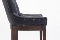 Barhocker Lakewood Echtleder, Antik schwarz Barhocker Lakewood Echtleder, Antik schwarz