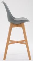 2er Set Barhocker Cannes Kunststoff natura grau 